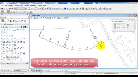 MicroStation V8i_Stationing line - part 1 (of 2) - YouTube