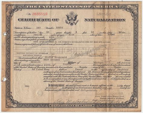 images of naturalization certificates in year 1928 | Laurel Cottage ...