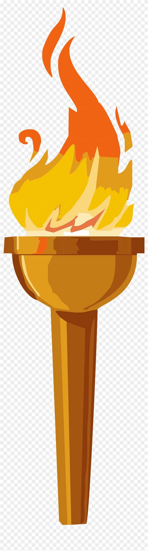 Cartoon Fire Torches , Fire - Olympic Torch Clip Art - Free Transparent PNG Clipart Images Download