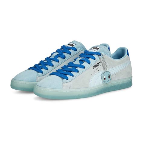 PUMA × Pokémon: Squirtle Suede Classic Blue Training Shoes - Adult ...