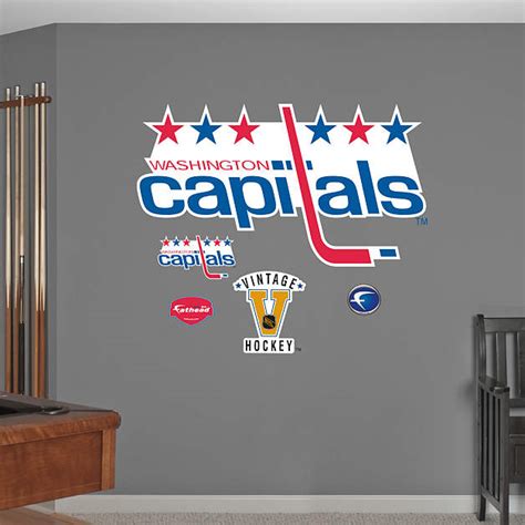 Washington Capitals Vintage Logo Wall Decal | Shop Fathead® for ...