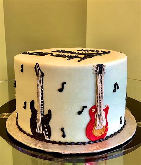 Guitar Layer Cake - Classy Girl Cupcakes