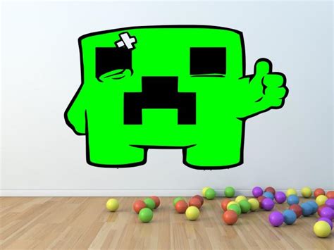 Minecraft Creeper ver.2 - Gamer's Room Colourful Wall Sticker | Wall Stickers Store - UK shop ...