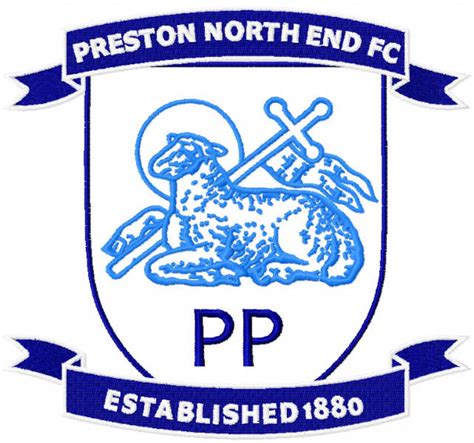 Preston north end fc logo embroidery design