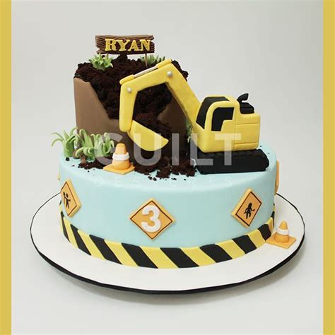 Excavator cake | Construction birthday cake, Excavator cake, Construction cake