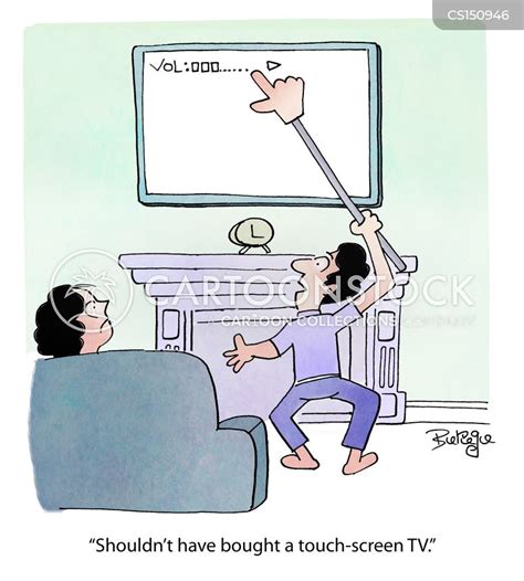 Touchscreen Technology Cartoons and Comics - funny pictures from CartoonStock