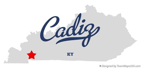 Map of Cadiz, KY, Kentucky