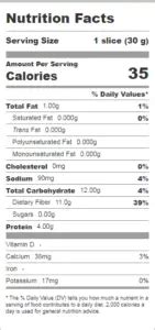 Franz Keto Bread Nutrition Facts - Cully's Kitchen