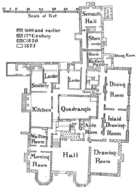 Plan of Astley Hall, Chorley | Castle floor plan, Mansion floor plan, House floor plans