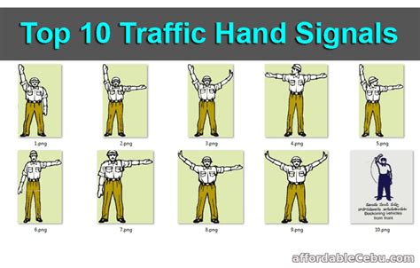 Top 10 Traffic Hand Signals (all countries applicable) - Philippine Government 30649