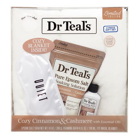 Dr Teal's Cinnamon & Cashmere Cozy Blanket Gift Set - Walmart.com - Walmart.com