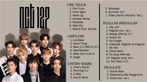 NCT 127 Full Song Completed ( 5 Albums, 34 Songs ) - YouTube