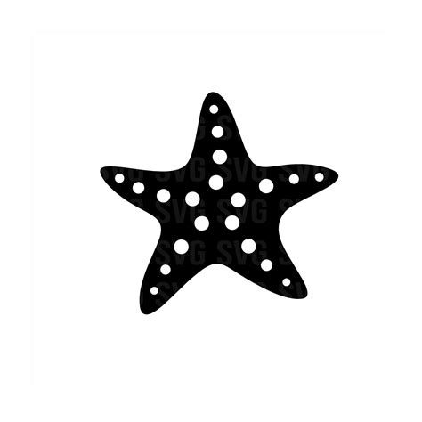 Starfish svg starfish silhouette svg ocean svg cute starfish svg custom starfish svg png dxf ...