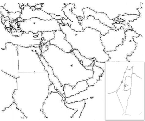 Middle East Map Quiz #3 Diagram | Quizlet