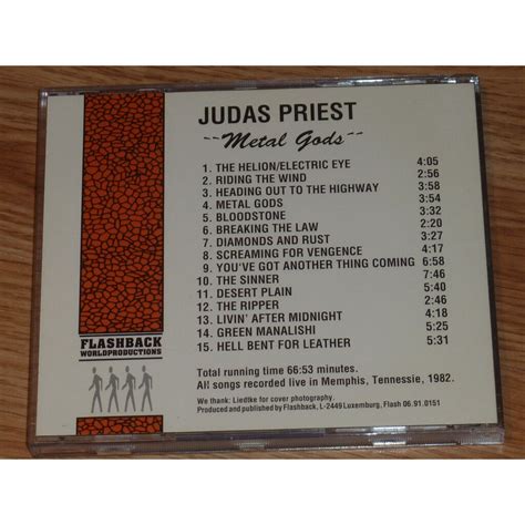 Metal gods cd by Judas Priest, 50 gr with trooper86 - Ref:119918904