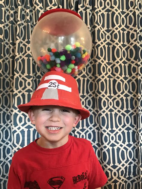 Crazy hat day at preschool. Gumball machine using a clear balloon. Crazy Hat Day, Crazy Hats ...