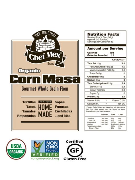 Chef Mex® Organic Corn Masa Gourmet Flour – Chef Mex®