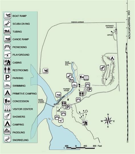 Blue Spring State Park campground map | Florida state parks, Blue ...