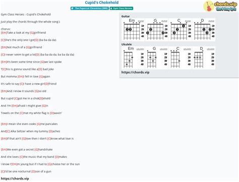 Chord: Cupid's Chokehold - tab, song lyric, sheet, guitar, ukulele ...