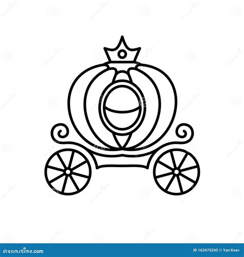 Cinderella Pumpkin Carriage Drawing