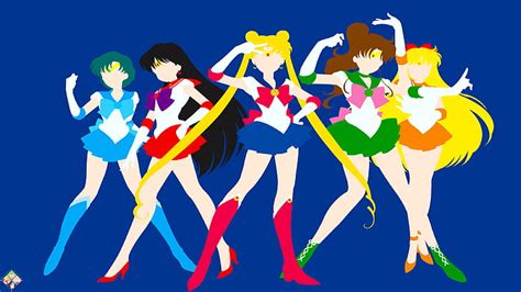 HD wallpaper: Sailor Mars, Sailor Mercury, Sailor Venus, Sailor Moon ...