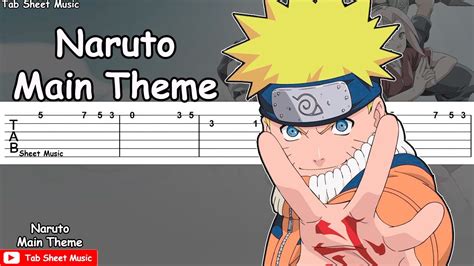 Naruto OST - Naruto Main Theme Guitar Tutorial - Tab Sheet Music