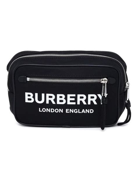 Burberry Black Econyl Logo Fanny Pack for Men | Lyst