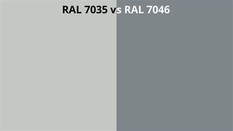 RAL 7035 vs 7046 | RAL colour chart UK