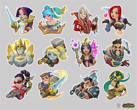 ArtStation - LoL stickers, Blazan Alex | Lol, League of legends, Artwork