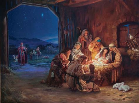 nativity art - Buscar con Google | Manger scenes nativity, Christmas wall art