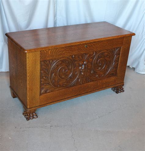 Bargain John's Antiques | Antique Victorian Oak Carved Blanket Chest - Bargain John's Antiques