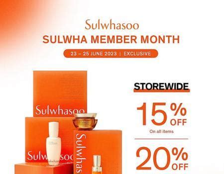 Sulwhasoo Sulwha Member Month Promotion Up To 20% OFF All Items (23 Jun ...