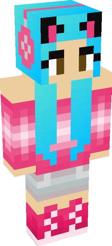 Cute Rainbow Cat Girl | Minecraft Skin | Tynker