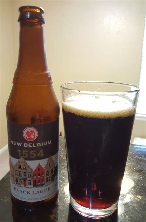 New Belgium 1554 Black (Euro Dark) Lager is 5.6 ABV and pours dark with red highlights. The nose ...