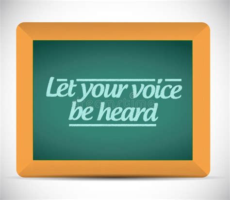 Let Your Voice Be Heard Message Illustration Stock Illustration ...