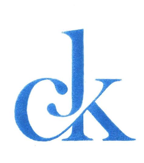 the letters j and k are blue in color