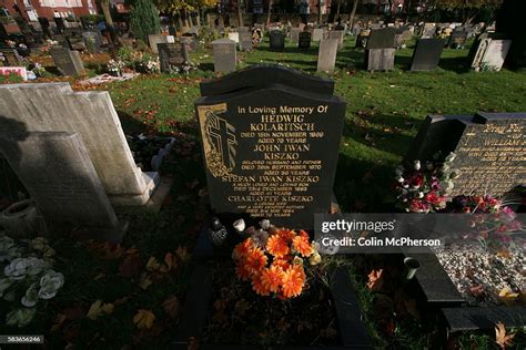 The grave of Stefan Kiszko and his parents which is located in... News ...