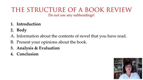 Book Review Part 3/7 How to Structure a Book Review. - YouTube