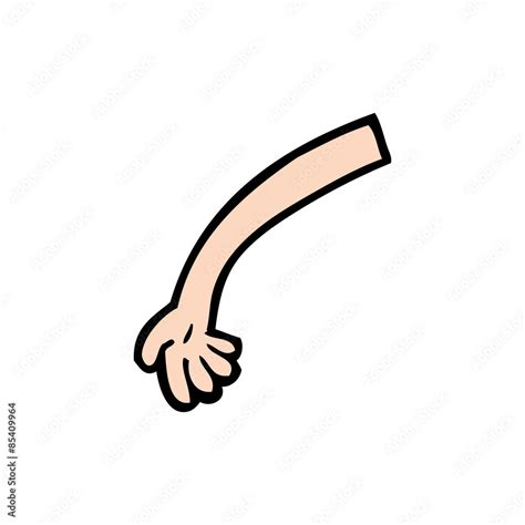 cartoon arm Stock Vector | Adobe Stock