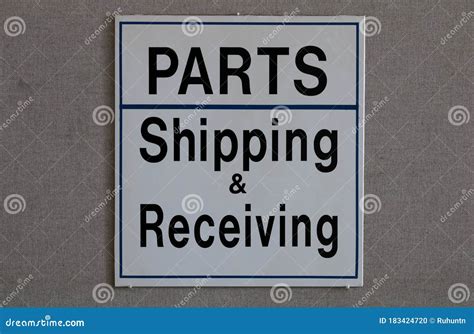 Shipping And Receiving Signage Royalty-Free Stock Photo | CartoonDealer ...