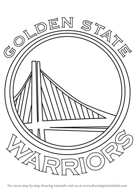 How to Draw Golden State Warriors Logo (NBA) Step by Step ...