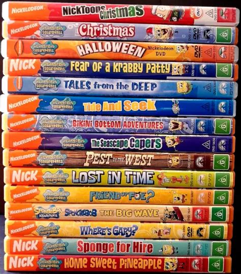 SPONGEBOB SQUAREPANTS: 15 Dvd Collection Including Halloween & Xmas ...