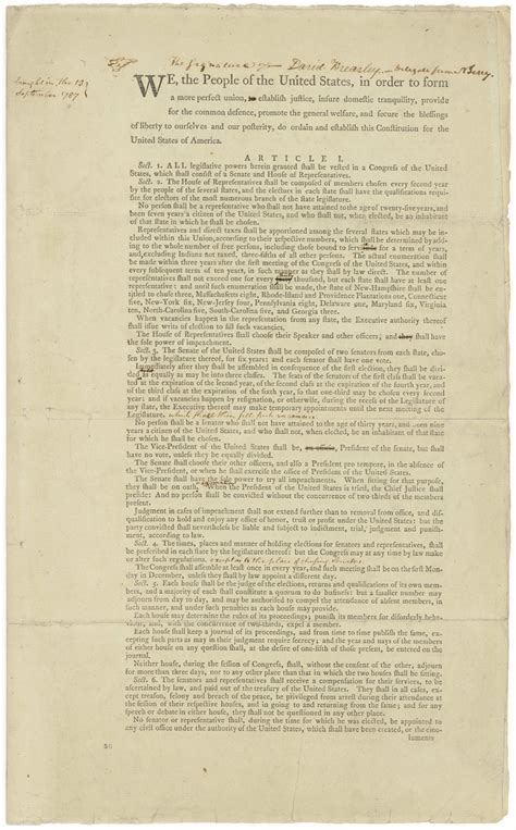 Drafting the U.S. Constitution – Pieces of History