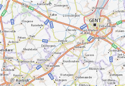 MICHELIN Deinze map - ViaMichelin