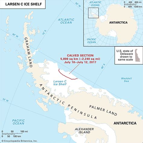 Larsen Ice Shelf | Arctic Ocean, calving, climate change | Britannica