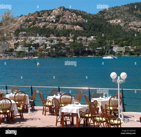 restaurant, port de andratx, andratx, mallorca, spain Stock Photo: 57888910 - Alamy