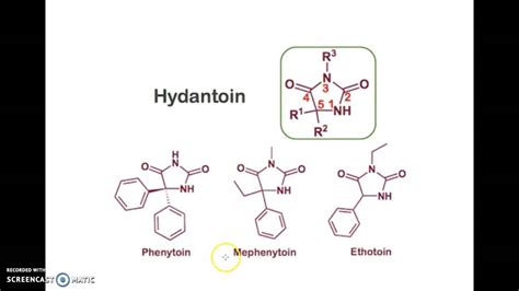 structure of hydantoin - YouTube