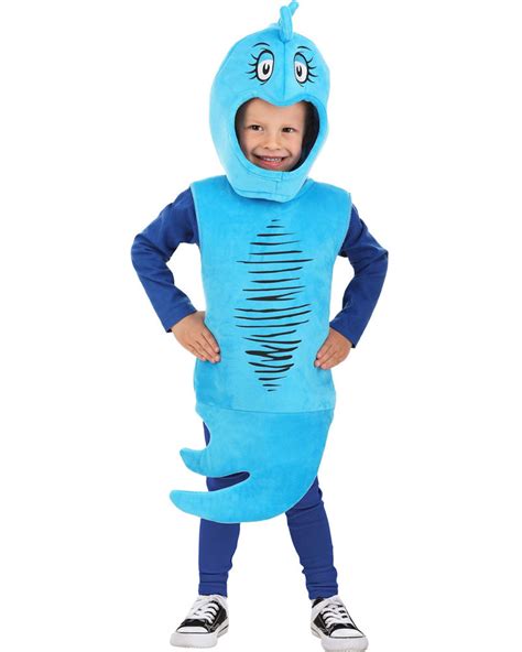 Dr Seuss Blue Fish Kids Costume