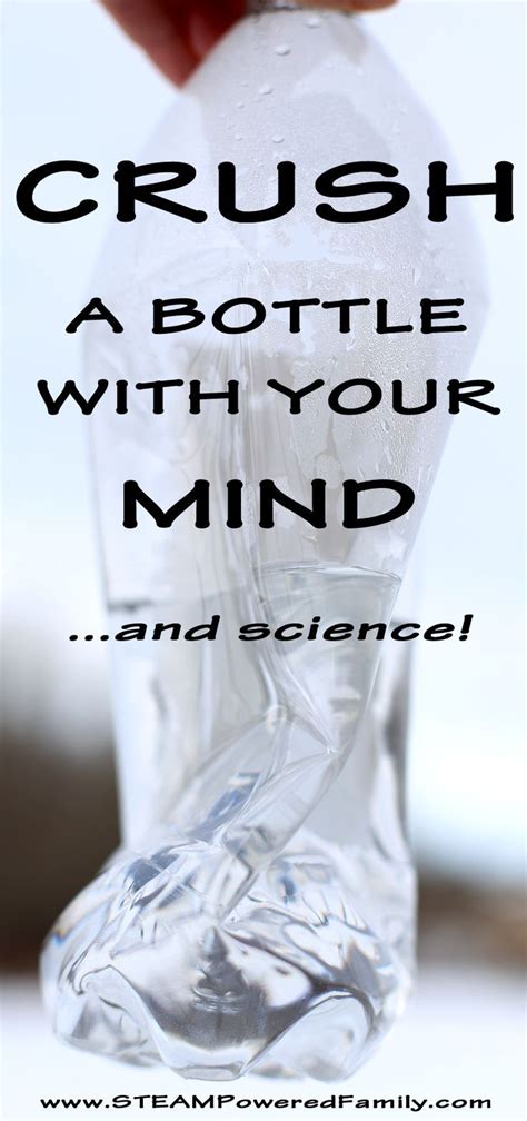 Bottle Crush - Crush a bottle with your mind | Science experiments kids, Science tricks, Easy ...