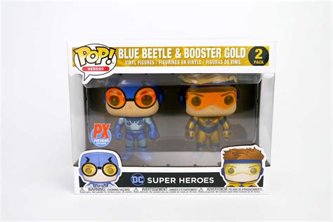 Blue Beetle And Booster Gold 2-Pack Metallic Funko POP! Review